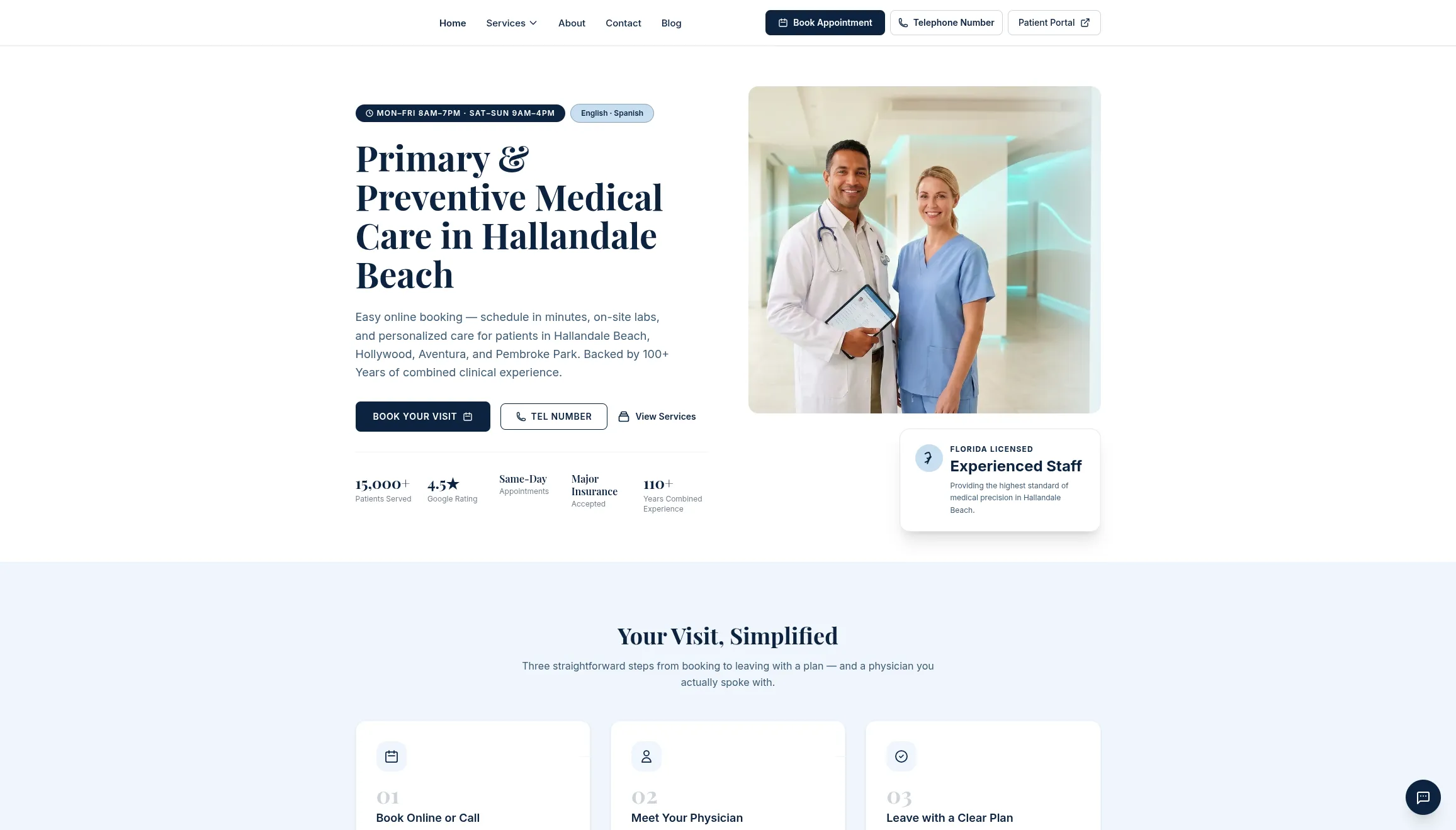 Medical Clinic Website Reimplementation & SEO Growth cover