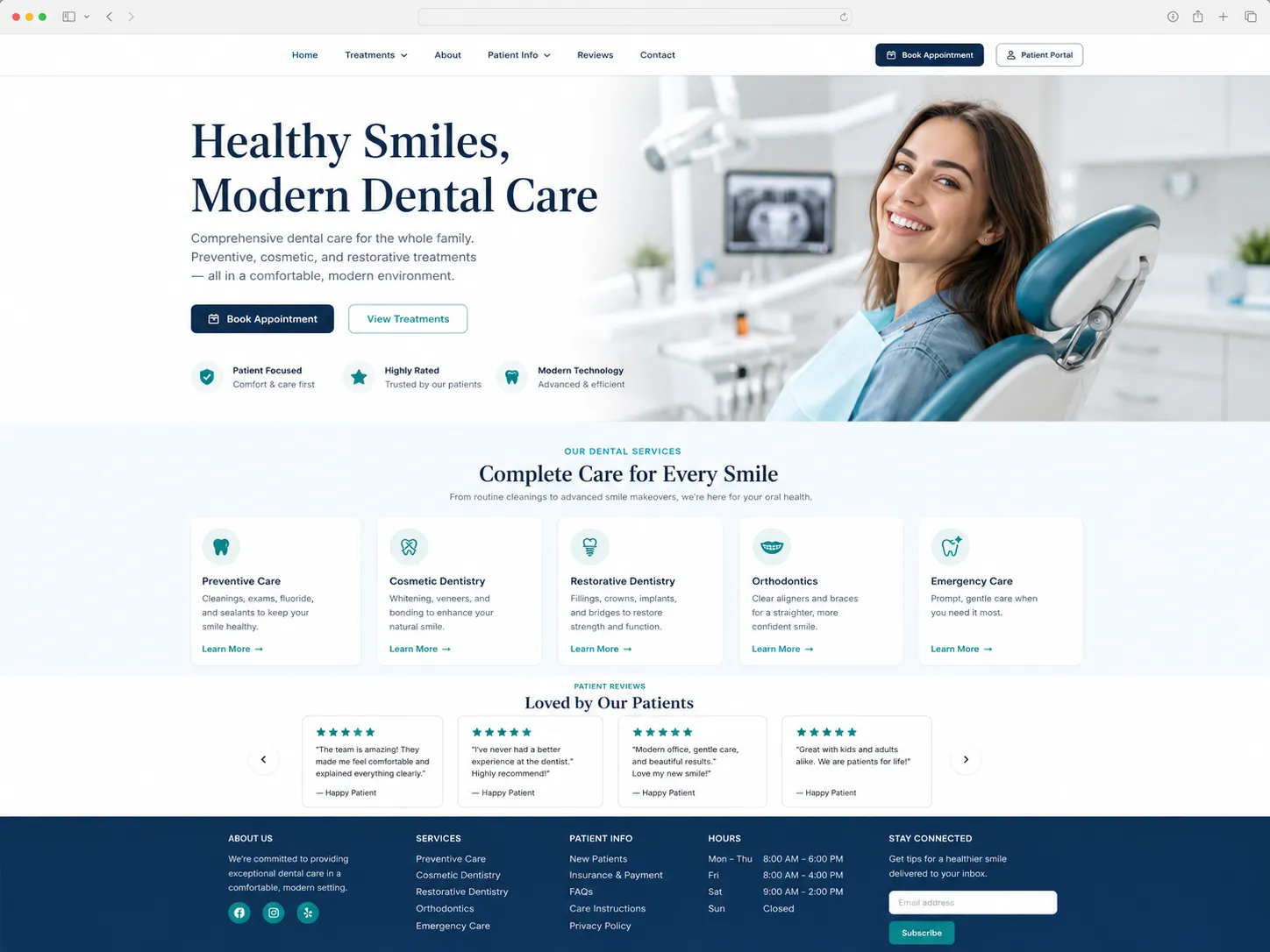 Dental Clinic Website, Google Business & Patient Inquiry System cover
